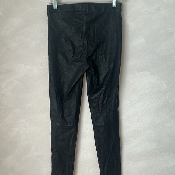 Theory leggings Adebelle 100% Lambskin Leather size 6 black - Picture 8 of 9